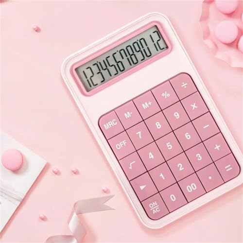 Calculadora de escritorio de 12 bits con botones grandes para útiles escolares 4