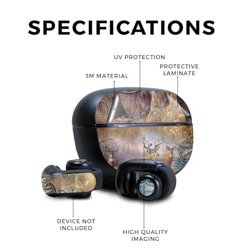 Image of Glossy Glitter Skin Compatible with Bose Ultra Open Earbuds - Deer Pattern - Premium 3M Vinyl Protective Wrap Decal Cover - Easy to Apply | Crafted in The USA by MightySkins