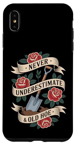 Never Underestimate Old �L �ʔ����K�[�f�j���O�̌��t �X�}�z�P�[�X iPhone XS Max �p