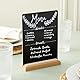 21 x 30 cm Tischtafelschild mit Standfuß, Mini Kreidetafel Schilder Store Food Schilder, Double-Sided Kreidetafel Zeichen, Kleine Tafel Set Message Boards für Party, Bar und Restaurant(1 Stück)