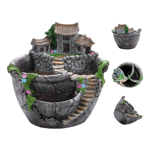 Pot succulent plante pot imperméable léger pour décorations de jardin - 3