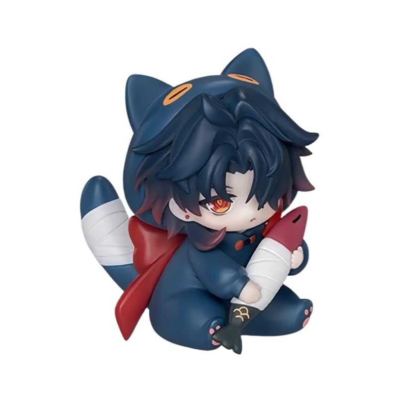 Bahomu Anime Figure, Cute Boys' Dormitory Series Chibi Figurine for Honkai Star Rail, Collectable Official Figure for Birthday Gifts (Blade) โ image 1