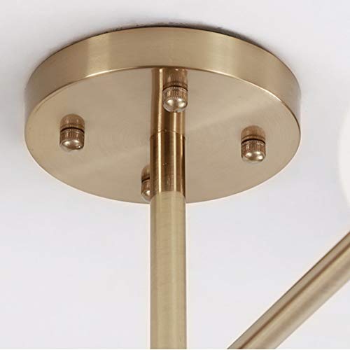 Lustre moderne minimaliste d'exception avec 6 globes en verre - 4