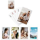 NGBEWU Cartes à Jouer Personnalisées avec Photo | EU de Cartes Personnalisé |...