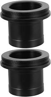 SOLUSTRE 2pcs Telescope Adapter Metal Telescope T Adapter Adaptor 1. 25 Inch T Adapter Metal Adapter telescopio Eyepiece Holder Telescope Mount Adapter Metal T Adapters SLR Stainless Steel