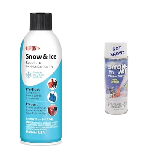 DuPont Teflon Snow and Ice Repellant, Aerosol 10 oz & Stens 752-102 Snowblower Spray, Black