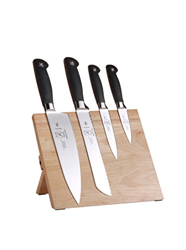 Mercer Culinary Genesis 5-Piece Magnetic Board Set, Rubberwood,Black