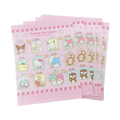 Image of Stationery Paper and Envelopes Letter Set - Writing Paper Stationery Set, Cute Stationery for Writing Paper Letters, Includes: 4 Envelopes, 8 Letter paper, & 4 Stickers (Mix Characters (no.63))