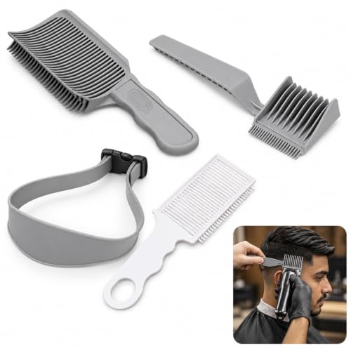 Image of 4 Pcs Hair Cutting Comb Set, Fade Haircut, Trimmer Comb for Barber Use