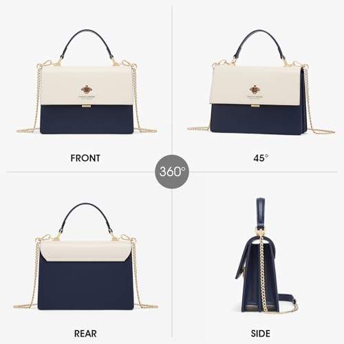 Bolso bandolera de cuero para mujer miniatura 4