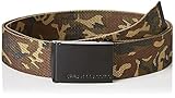 Hebilla: Cada cinturón tiene una hebilla de metal con el logo URBAN CLASSICS; de estilo militar que se ajusta firmemente y es fácil de desabrochar
