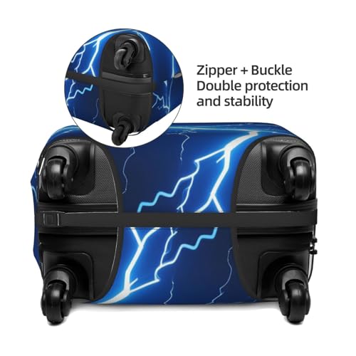 Rainy Blue Lines Luggage Covers For Suitcase Travel Suitcase Cover Protector Anti Scratch Covers For 18-21 Inch Luggages S4