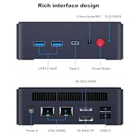 AWOW AK11 Mini PC Intel N150 (bis zu 3,6 GHz), 16GB RAM 512GB SSD, 4K Dual-Screen, Dual Gigabit Ethernet, WiFi 6, BT 5.2, Type-C, W11 Pro – Mini Desktop für Büro, Homeoffice und Schule – Ansicht 2