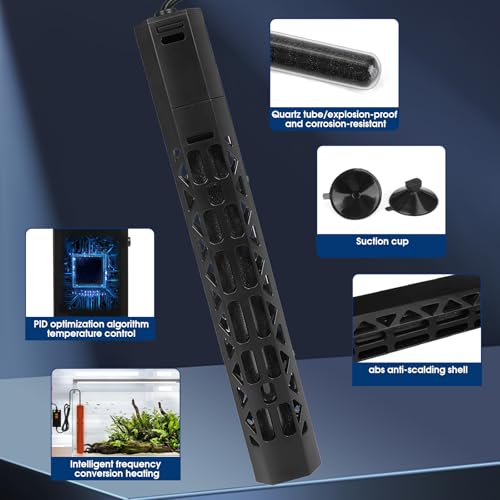 Image of 800w Aquarium Heater, Submersible Fish Tank Heater,Intelligent Frequency Conversion with Over-Temperature Protection and Automatic Power-Off When Leaving Water for