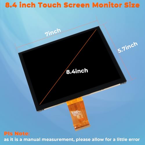 Image of 8.4 inch Uconnect 4C NAV UAQ Touch Screen Display LCD Monitor Replacement for Dodge RAM Jeep Chrysler 2017-2022, Replaces LA084X01(SL)(02)