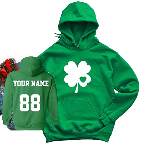 Personalized Jerseys St Patrick's Day Hoodies - Custom Saint Pattys Sweaters & Irish Outfits, XX-Large