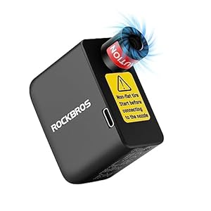 ROCKBROS Elektrische Fietspomp, 100PSI Draagbare Minipomp Oplaadbare 300mAh Kleine Compressor voor MTB Racefiets