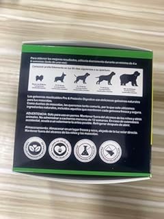 Probiotici per Cani, Probiotici per Cani Enzimi digestivi, Salute dell'intestino, Prurito cutaneo, Allergie, Equilibrio dei lieviti, Sistema immunitario e Supporti per la Salute Generale