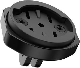 KOM Cycling GoPro 2 Prong Adapter Compatible with Garmin Quarter Turn, Plastic Mount with Adjustable Feature, Black 1 | bike-handlebars