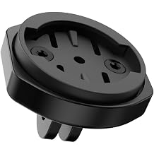 KOM Cycling GoPro 2 Prong Adapter Compatible with Garmin Quarter Turn, Plastic Mount with Adjustable Feature, Black 1 | bike-handlebars