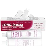 Thermoplastic Den/ture Adhe/sive,Refits and Tightens Loose Upper and Lower Den/tures and Partials,Den/ture Repair Kit,False Teeth Silicone Reline Kit,Non Glue Adhe/sive,Den/tal Glue for Teeth Repair