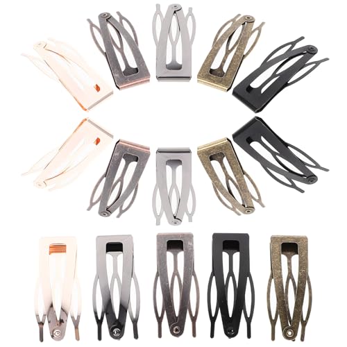 Pinces à cheveux pour femmes et filles : lot de 40 barrettes en métal durables