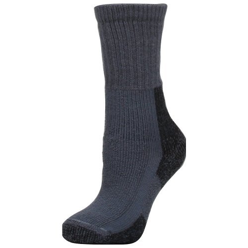 Thorlos Womens Hiking Maximum Cushion Crew Socks 3 Pair Pack, Slate Blue, Small, with Helicase sock rings