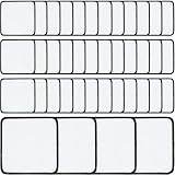 iFForce Sublimation Blanks Patches - 40 PCs Square Large Iron-on Patch with Black Border - Exquisite Fabric Patches for DIY Hats Backpack T-Shirt Project