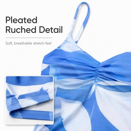Image of Two Piece Skirt Set for Women - Sexy Sleeveless Spaghetti Strap Pleated Tank Top Maxi Long Skirts Sets
