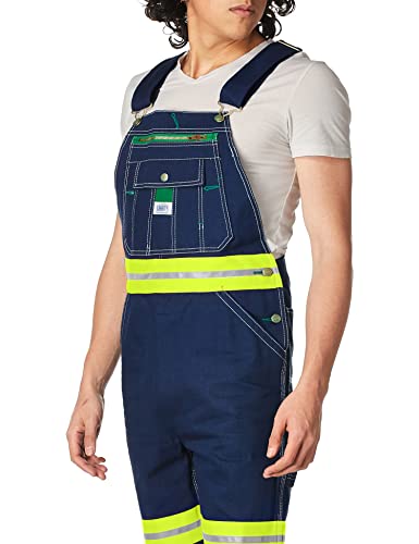 Liberty Mens Hi-Vis Bib Overalls And Coveralls Workwear Apparel, Db Yel-Tape (Dy9), 42W X 32L Us #TOP2
