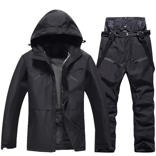 Ensemble veste de ski pour homme coupe-vent et isolant thermique pour sports d'hiver