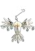 Pilgrim Imports Snowy Owl Bronze Nickel and Copper Hanging Ornament Garden Planter Handmade Gift Packaged