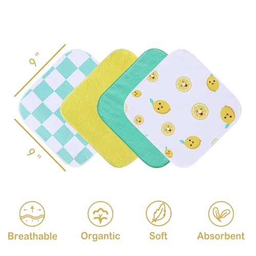 Viviland Baby Washcloths 24 Pack, Toddler Wash Cloths for Bath, Super Soft & Absorbent Bath Towel for Newborn and Infants, Baby Towels Care for Baby's Sensitive Skin by Viviland - Image 4