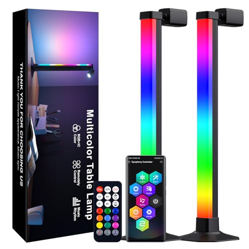 Image of MIHEAL 2PCS Multi-Color LED Light Bar with Spot Lamp for Living Room, Bedroom, Dining Room, Kitchen, Office, Home Decor