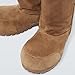Agodor Snow Boots for Women,Suede Platform Winter Boots,Warm Faux Fur Slip On Round Toe Chunky Hippy Comfort Fashion High Boots Brown US8