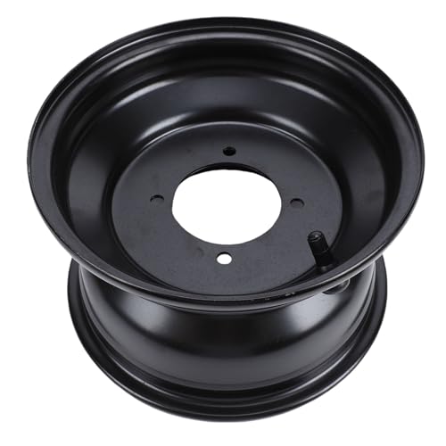 GOTOTOP 8 Inch ATV Front Wheel Rim, 4 Holes 19x7-8 Steel Wheel Hub for Go Kart ATV Quad Dirt Bike Buggy Black Coating