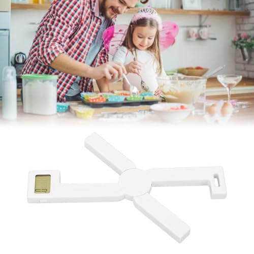 Compact Folding Portable Scale, Foldable Scale Foldable Kitchen, K¨¹chenwaage Faltbar With Easy To Read Lcd Display, Auto Power Off Tare Shows Net Weight For Accurate Readings, 5 Units