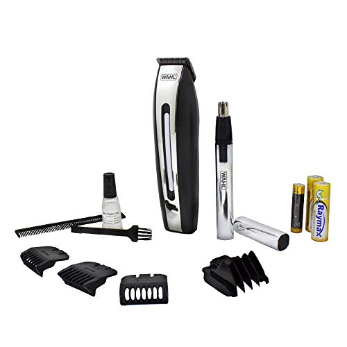Kit de Aparadores de Pelos Groomsman Battery Gift Set Wahl, 5537-5948, Preto