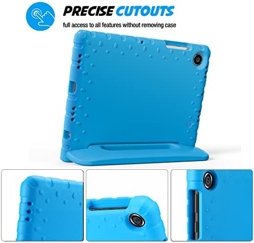 ProCase Kids Case for Galaxy Tab A8 10.5" 2021 Case SM-X200 SM-X205 SM-X207, Lightweight Shockproof Protective Case Cover, with Handle Kickstand -Blue