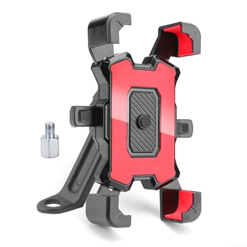 Supporto per telefono da bicicletta ad angolo regolabile per un facile supporto di navigazione nelle tue avventure in base a specchio rosso