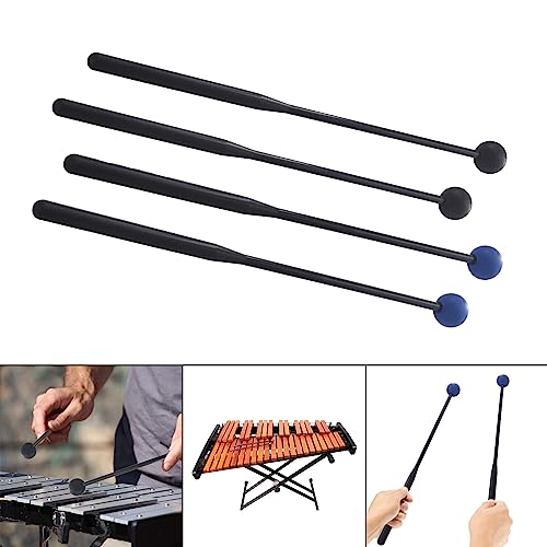 1 Par de Baquetas de Goma para Manejar, Marimba, Percusión, Accesorio Musical para Principiantes miniatura 3