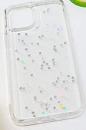 Blingy's iPhone 11 Case (6.1 inch), Women Girls Shiny Sparkle Bling Bling Glitter Cute Stars Style Transparent Soft TPU Protective Clear Case Compatible for iPhone 11 6.1" (Clear Stars)