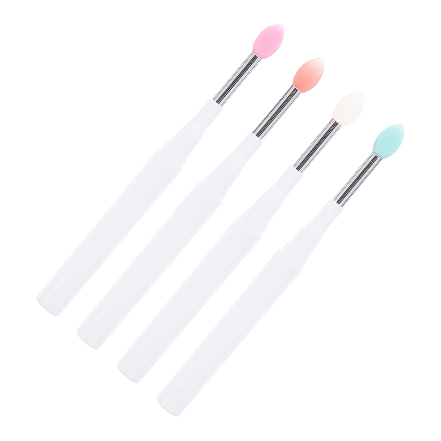 minkissy 20pcs Soft Silicone Lip Brush Eyeshadow Applicators Makeup Brush Non-slip Essentials