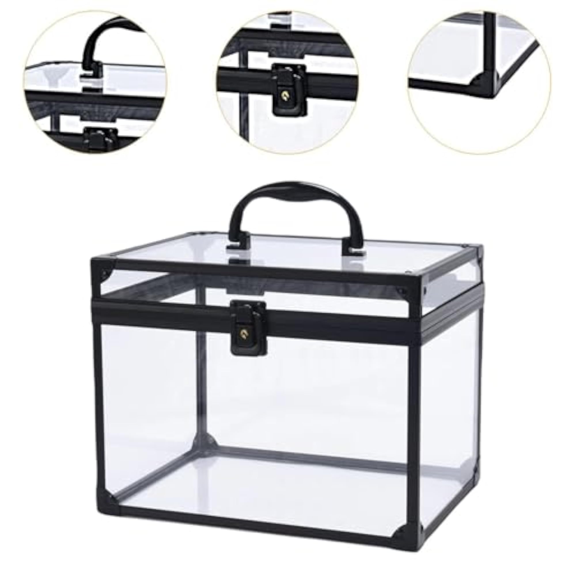Acrylic Makeup Case Clear Crown Box