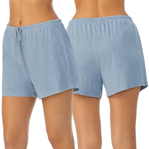 Image of Nautica Womens Sleep Shorts - Mid-Thigh, Lightweight, Breathable Pajama Bottoms - Cotton Knit Jersey Sleepwear and Loungewear