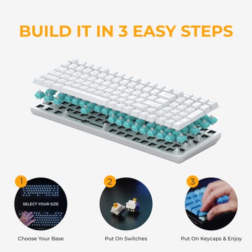 Structure de clavier gamer GMMK 2 blanc 96% pour espace de travail et jeu vidéo - 3