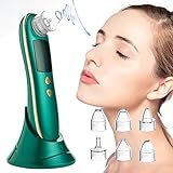 Blackhead Remover Vacuum, Pore Cleaner with Blue Red Light Mode, USB Rechargeable, 5-Gear and 6 Suction Heads, Gift for Loved Ones