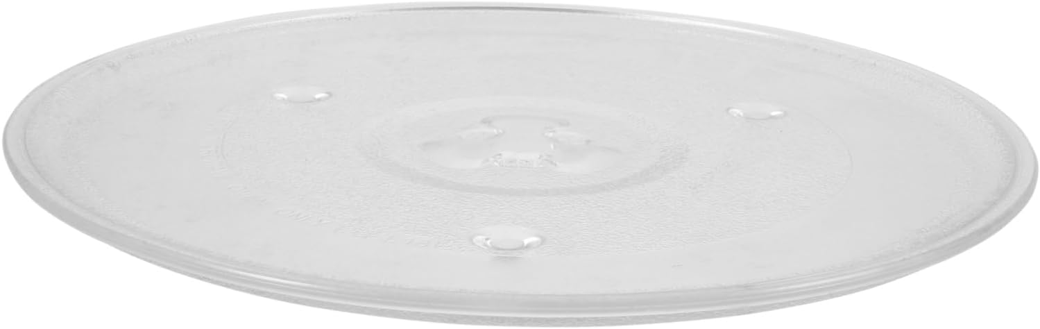 WOONEKY Microwave Glass Turntable Plate Shaped Base Replacement for Microwave Accessories Glass Design for Easy Installation and -term Use