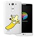 Produktbild dessana Cartoon Obst transparente Schutzhülle Handy Case Cover Tasche für LG G3 Lachende Banane