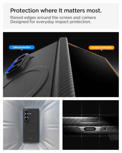 Image of Spigen AirSkin Aramid MagFit Case for Samsung Galaxy Z Fold 8 Ultra, Black